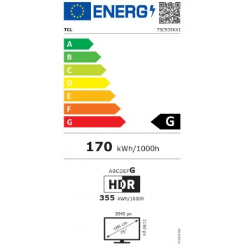 TCL Smart Τηλεόραση 75" 4K UHD QLED 75C935 HDR (2022)